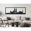 Panoramabild Kuala Lumpur (Bildabmessungen 20,5 x 62 cm, Bildfarbe Grau)