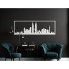Panoramabild Kuala Lumpur (Bildabmessungen 20,5 x 62 cm, Bildfarbe Grau)