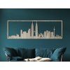 Panoramabild Kuala Lumpur (Bildabmessungen 20,5 x 62 cm, Bildfarbe Grau)