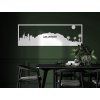 Panoramabild Los Angeles (Bildabmessungen 20,5 x 62 cm, Bildfarbe Grau)