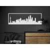 Panoramabild Shanghai (Bildabmessungen 20,5 x 62 cm, Bildfarbe Grau)