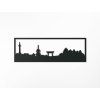 Panoramabild Kyoto (Bildabmessungen 20,5 x 62 cm, Bildfarbe Grau)