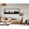 Panoramabild Kyoto (Bildabmessungen 20,5 x 62 cm, Bildfarbe Grau)