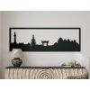 Panoramabild Kyoto (Bildabmessungen 20,5 x 62 cm, Bildfarbe Grau)