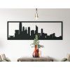 Panoramabild Hongkong (Bildabmessungen 20,5 x 62 cm, Bildfarbe Grau)