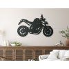Wandsticker SPORTMOTORRAD (Bildabmessungen 25,5 x 40,5 cm, Bildfarbe Grau)