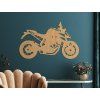 Wandsticker SPORTMOTORRAD (Bildabmessungen 25,5 x 40,5 cm, Bildfarbe Grau)