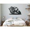 Bild MOTORRADFAHRT (Bildabmessungen 19,5 x 31,5 cm, Bildfarbe Grau)