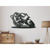 Bild MOTORRADFAHRT (Bildabmessungen 19,5 x 31,5 cm, Bildfarbe Grau)