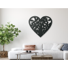 Wandsticker LEBENSBAUM LIEBE (Bildabmessungen 20 x 18,5 cm, Bildfarbe Grau)