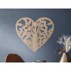 Wandsticker LEBENSBAUM LIEBE (Bildabmessungen 20 x 18,5 cm, Bildfarbe Grau)