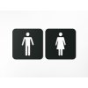 Toilettenschilder - WC Damen, WC Herren