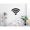 Wandsticker WLAN (Bildabmessungen 25,5 x 32,5 cm, Bildfarbe Grau)