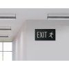 Sticker NOTAUSGANG / EXIT (Bildabmessungen 12,5 x 22,5 cm, Bildfarbe Grau)