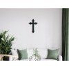 Sticker GOTISCHES KREUZ (Bildabmessungen 65 x 40,5 cm, Bildfarbe Grau)