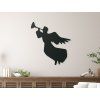 Sticker ENGEL MIT TROMPETE (Bildabmessungen 89 x 82,5 cm, Bildfarbe Grau)