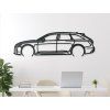 Wandbild Audi RS6 (Bildabmessungen 18 x 60 cm, Bildfarbe Grau)