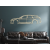Wandbild Audi RS6 (Bildabmessungen 18 x 60 cm, Bildfarbe Grau)