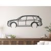 Wanddekoration BMW X5 E70 (Bildabmessungen 21 x 60 cm, Bildfarbe Grau)