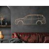 Wanddekoration BMW X5 E70 (Bildabmessungen 21 x 60 cm, Bildfarbe Grau)