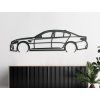 Wandbild BMW M5 Competition (Bildabmessungen 17 x 60 cm, Bildfarbe Grau)