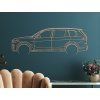 Holzbild BMW X7 (Bildabmessungen 20,5 x 60 cm, Bildfarbe Grau)
