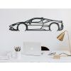 Sticker Ferrari SF90 Stradale (Bildabmessungen 15,5 x 60 cm, Bildfarbe Grau)