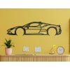 Sticker Ferrari SF90 Stradale (Bildabmessungen 15,5 x 60 cm, Bildfarbe Grau)