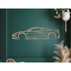 Sticker 21 C8 Corvette (Bildabmessungen 15,5 x 60 cm, Bildfarbe Grau)