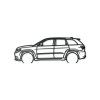 Bild Jeep Grand Cherokee (Bildabmessungen 21,5 x 60 cm, Bildfarbe Grau)