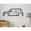 Sticker Mini Cooper 13 (Bildabmessungen 22,5 x 60 cm, Bildfarbe Grau)