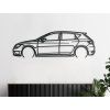 Wandsticker Seat Leon TSI (Bildabmessungen 19,5 x 60 cm, Bildfarbe Grau)