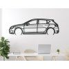 Wandsticker Seat Leon TSI (Bildabmessungen 19,5 x 60 cm, Bildfarbe Grau)