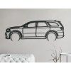 Modernes Bild Dodge Durango SRT 392 (Bildabmessungen 20,5 x 60 cm, Bildfarbe Grau)