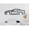 Wandbild Chevrolet Camaro (Bildabmessungen 16 x 60 cm, Bildfarbe Grau)