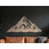 Atypisches Bild BERG (Bildabmessungen 20,5 x 45,5 cm, Bildfarbe Grau)
