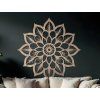 Wandmandala Stern (Bildabmessungen 44,5 x 44 cm, Bildfarbe Grau)