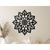 Wandmandala Stern (Bildabmessungen 44,5 x 44 cm, Bildfarbe Grau)