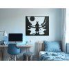 Wandbild MONDKRIEGER (Bildabmessungen 37 x 44,5 cm, Bildfarbe Grau)