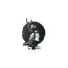 Runder Wandsticker KRIEGER (Bildabmessungen 49 x 35,5 cm, Bildfarbe Grau)