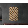 Abstraktes Wandbild Zebra (Bildabmessungen 45,5 x 30,5 cm, Bildfarbe Grau)