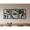 Abstraktes Wandbild AUGEN UND FORMEN