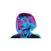 Bild Neon mind (Bildabmessungen 34 x 42 cm, Oberflächenfinish Matt)