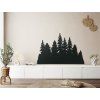 Holzdekoration Finsterer Wald (Bildabmessungen 36 x 56 cm, Bildfarbe Grau)