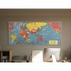 Vojnová mapa sveta 1944 (Bildabmessungen 39,5 x 90 cm, Oberflächenfinish 3D)