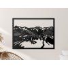 Holzbild Grossglockner (Bildabmessungen 31 x 42,5 cm, Bildfarbe Grau)