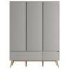 53049 2 swing 3door wardrobe grey 2