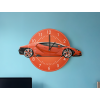 Detské hodiny na stenu Lamborghini (Bildabmessungen 50 x 73,5 cm, Zeigerfarbe Weiß)