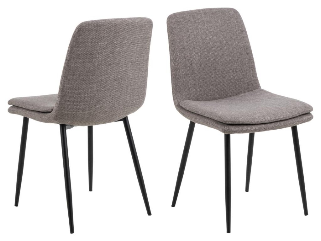 62188 jedalenska stolicka becca 4 ks svetlosiva cierna