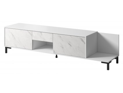 Marmo TV stolek - bílý